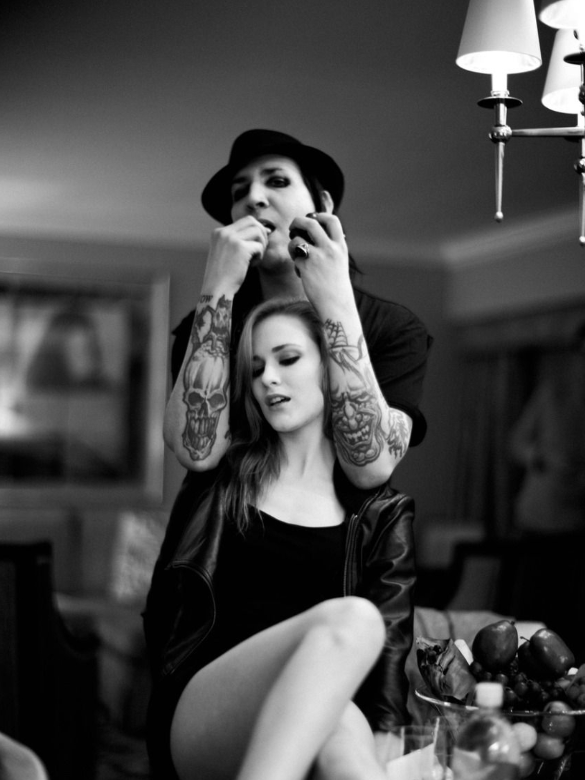 მერლინ მენსონი და ევან რეიჩელ ვუდი merilyn manson evan rachel wood