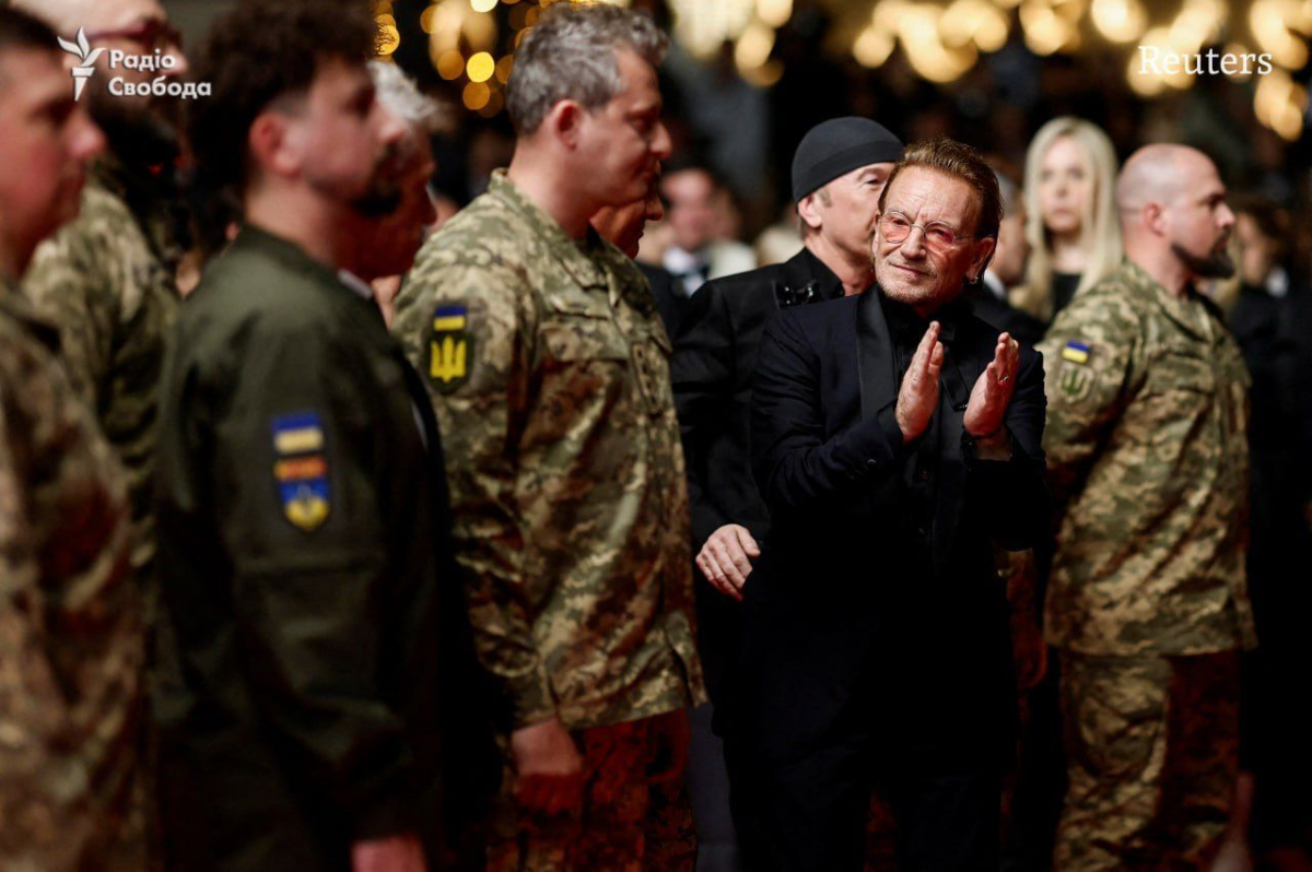 bono, U2, Cannes Festival 2025, Stories of Surrender, ბონო, კანის კინოფესტივალი, ბონო და უკრაინელი ჯარისკაცები
