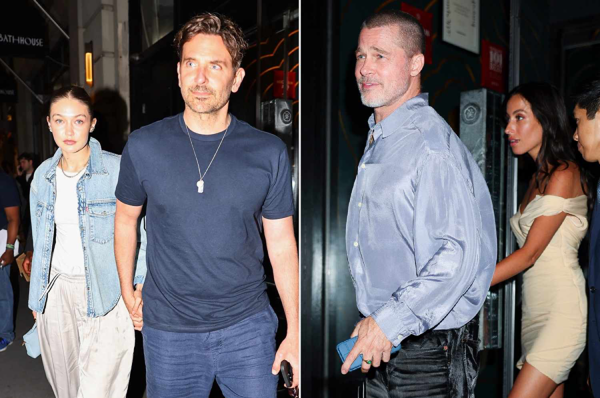 gigi hadid, bradley cooper, ines de ramon, brad pitt, ბრედლი კუპერი, ბრედ პიტი, ჯიჯი ჰადიდი, ინეს დე რამონი