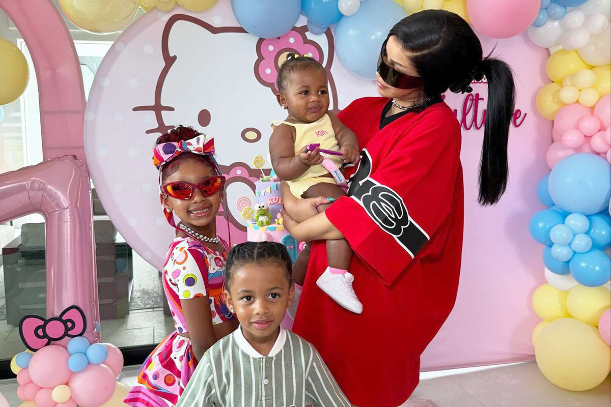 cardi b with kids
