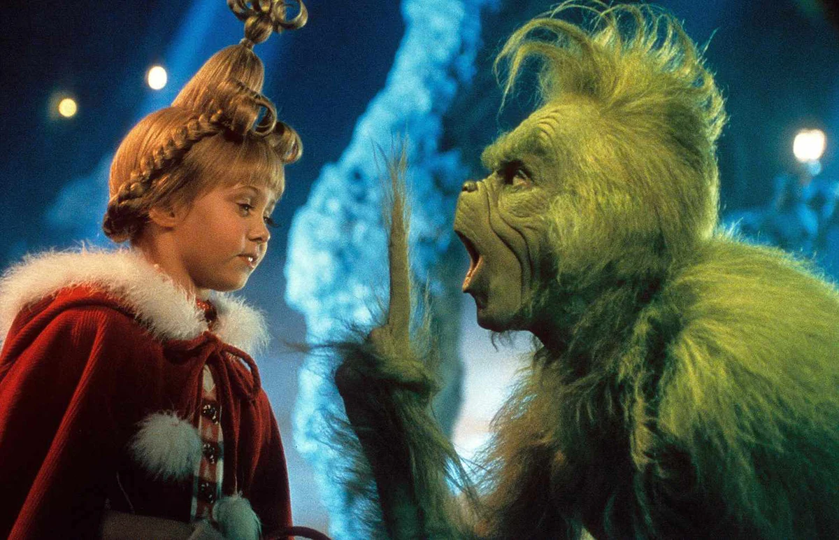 How the Grinch Stole Christmas Christmas fantasy comedy film starring Jim Carrey as the Grinch who tries to steal the holiday from Whoville