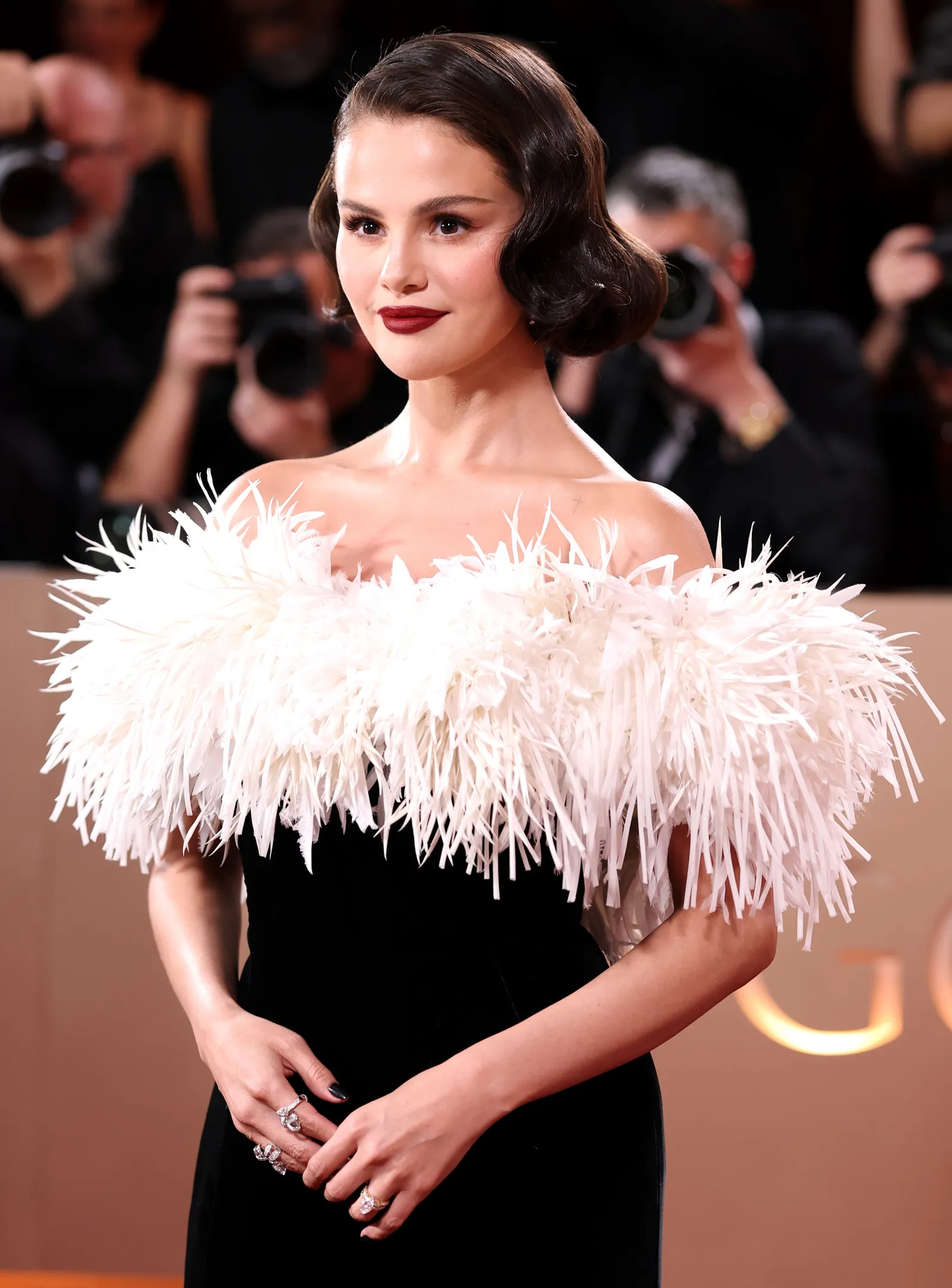 Selena Gomez on the golden globe