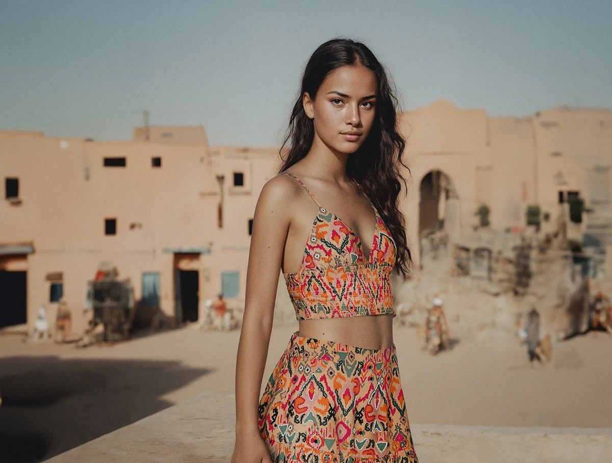 Mango’s AI-generated campaign for its Teen line 