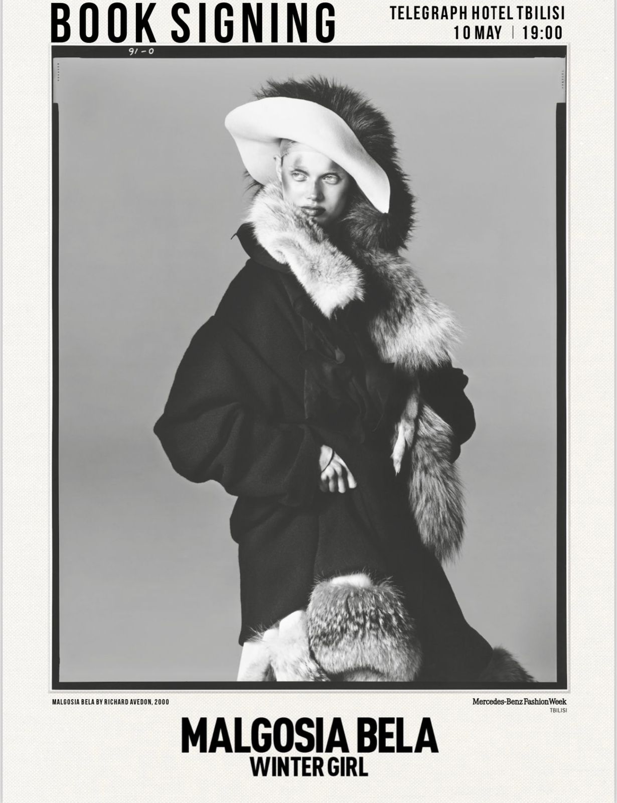 Mercedes-Benz Fashion week tbilisi 2026, Malgosia Bela, Winter Girl, Book presentation, Tbilisi